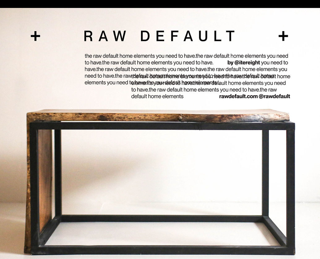 raw coffee table